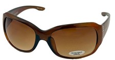 Ellen Tracy Womens Sunglass Plastic Rectangle Mocha Brown ET 521 3