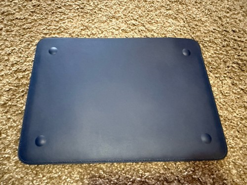 Apple Leather Sleeve for 13-inch MacBook Air M1 - Midnight Blue - Photo 3/3