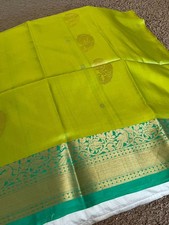 Indian Silk Sari  kanjiveram Silk saree  Wedding Party wear sari