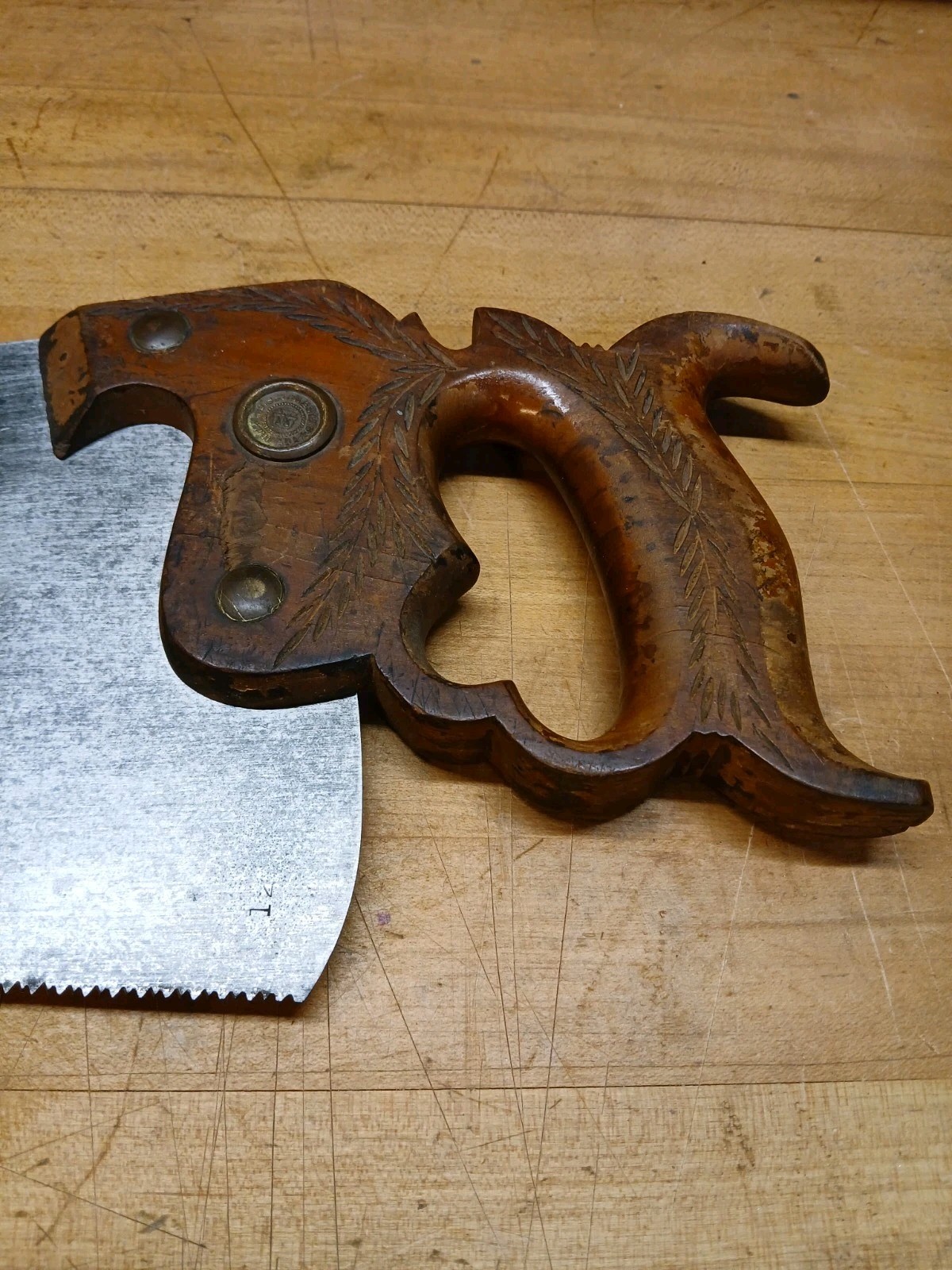 Henry Disston & Sons #12 Gentleman’s Panel Saw Hand Saw 12ppi Fine Crosscut NICE