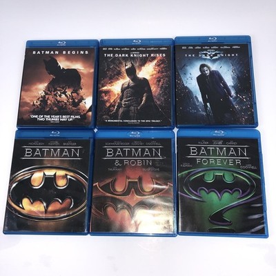 Collection Of 6 Batman Blu-rays (3) Original (3) Dark Knight