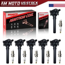 6X OEM Ignition Coil + Spark Plug for 1998-2005 Chrysler 300 300M 3.2L 3.5L V6