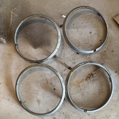 1969 Mustang Headlight Headlamp Chrome Ring Bezel C9ZB-13045 Lot Of (4)