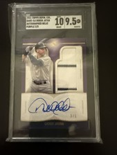 2021 Topps Definitive Collection Derek Jeter Autograph Relic Purple /5 SGC 9.5