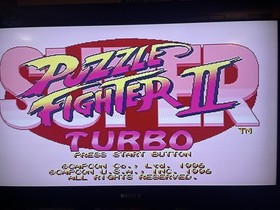 Super Puzzle Fighter II Turbo Sega Saturn, 1997)Complete W/Registration Tested