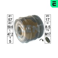Generatorfreilauf ERA ZN6007 FüR Opel Vectra CC Z02 Signum Z03 Caravan J96 Astra