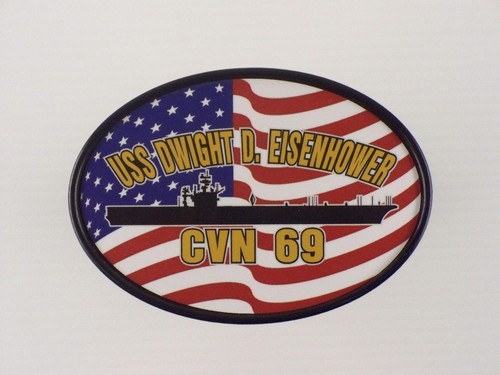 USS DWIGHT D EISENHOWER CVN 69 Hitch Cover Military USN U S Navy - Picture 4 of 4