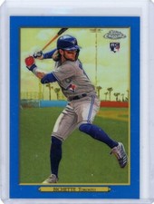 2020 Topps Chrome Turkey Red Blue Rookie #TRC-11 Bo Bichette No 24 of 50