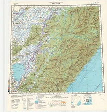 Russian Soviet Military Topographic Maps – LAKE KHANKA (Russia),1:1Mio, ed. 1988