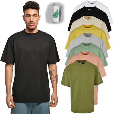 Urban Classics Tall Tee Herren T-Shirt Oversize extra lang geschnitten Organic