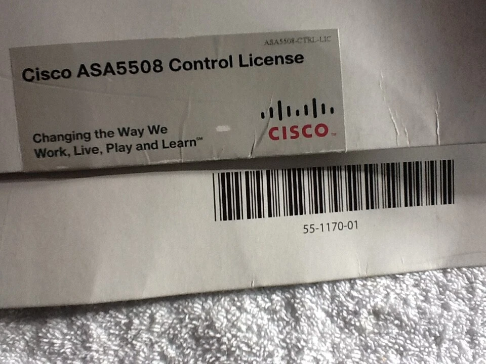 Cisco ASA5508 Control License P/N 55-1170-01 - ASA5508-CTRL-LIC. Ref:CD_19B - Image 4 of 4