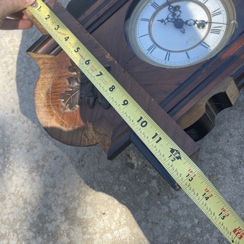Antico orologio da parete regolatore Vienna - freccia non testato da restaurare - Foto 17 di 17
