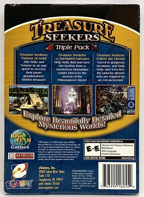 Treasure Seekers Triple Pack PC Video Game Visions of Gold Follow