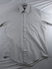 Vintage Sears Men  s Store Striped Dress Shirt 16-34/35 Long Sleeve Perma-Prest