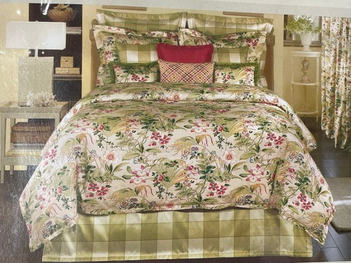 NEW! Pair ROSE TREE 84x15 Abagail FLORAL VALANCES Tropical FLOWERS NWT! - Picture 7 of 9