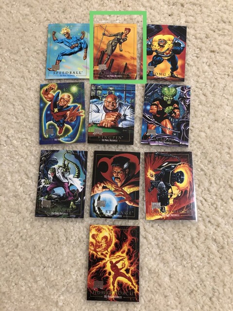 2016 Marvel Masterpieces Buyback 1992 Masterpieces Black Widow 3 Pick One Ebay