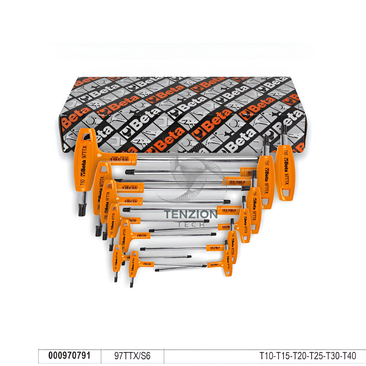 Serie Chiavi Torx Beta 97TTX/S6 T10-T40 - Utensili Professionali