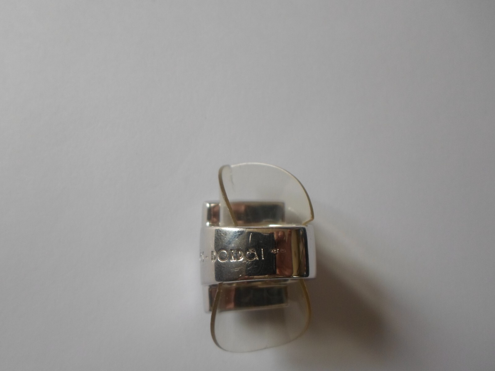 solid silver ring, Vallès, tiger eye rectangle, s… - image 6