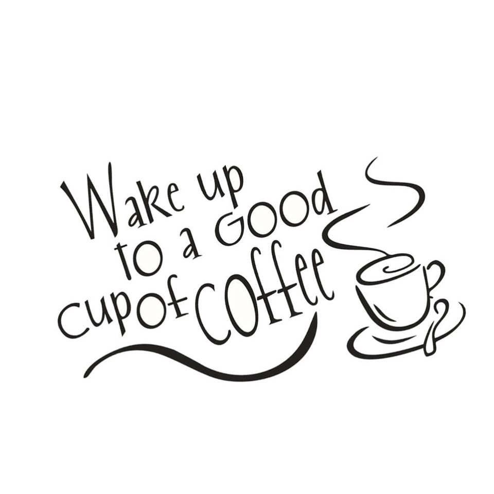 Afternoon Tea Wall Sticker Peel Stick Coffee Wall Decal Coffee Vinyl