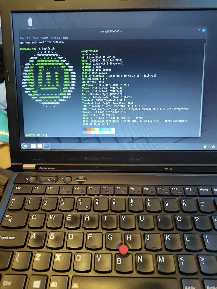 BIOS MODDED LENOVO THINKPAD X230 12.5" LAPTOP i5 8GB 256GB WEBCAM CHARGER - Image 2 of 4