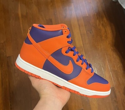 orange and blue dunks high
