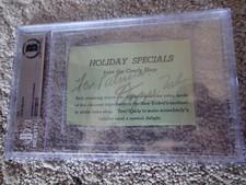 OZZIE NELSON Signed CUT BIG BAND Actor DIRECTOR Producer BECKETT COA - AUTOGRAPH