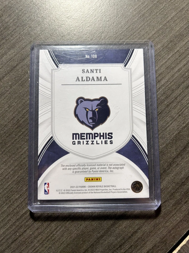2021-22 Crown Royale Santi Aldama Silhouettes Rookie RC Jersey /199 B4 - Image 2 of 2