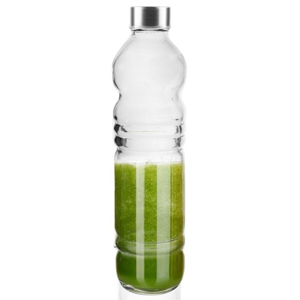 Orion Glasflasche Trinkflasche FüR Wasser Saft Limonade Smoothie Cocktail 1,1L-image