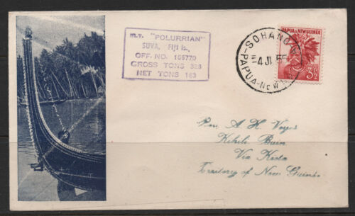 Papua New Guinea - 1955 MV POLURRIAN Cover SOHANO to BUIN (049G-29) - Bild 1 von 1