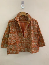 Red Corduroy One Button Crop Jacket | Bohemian Style Short Jacket