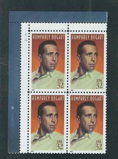 Scott  #3152...32 Cent...Humphrey Bogart...Plate Block of 4