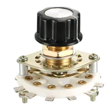 1P11T 1 Pole 11 Position 1 Deck Band Channel Rotary Switch Selector Knob Cap