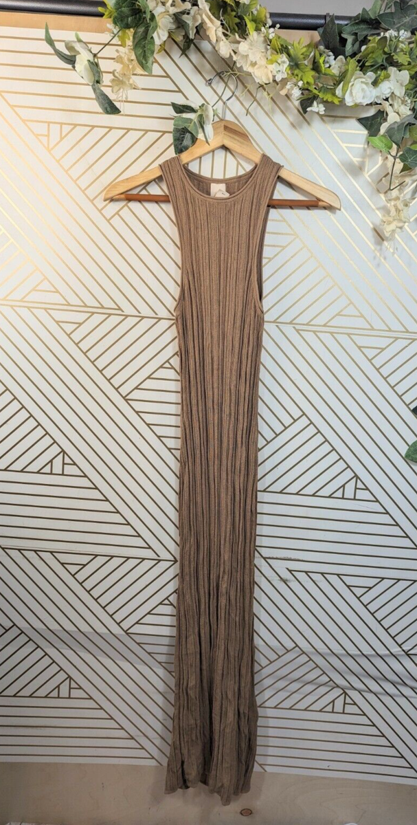 h&m ribbed midi dress H&M Trend Black Ribbed Bodycon Midi Straight Pencil Dress Sz 6 US 36 EUR Stretch