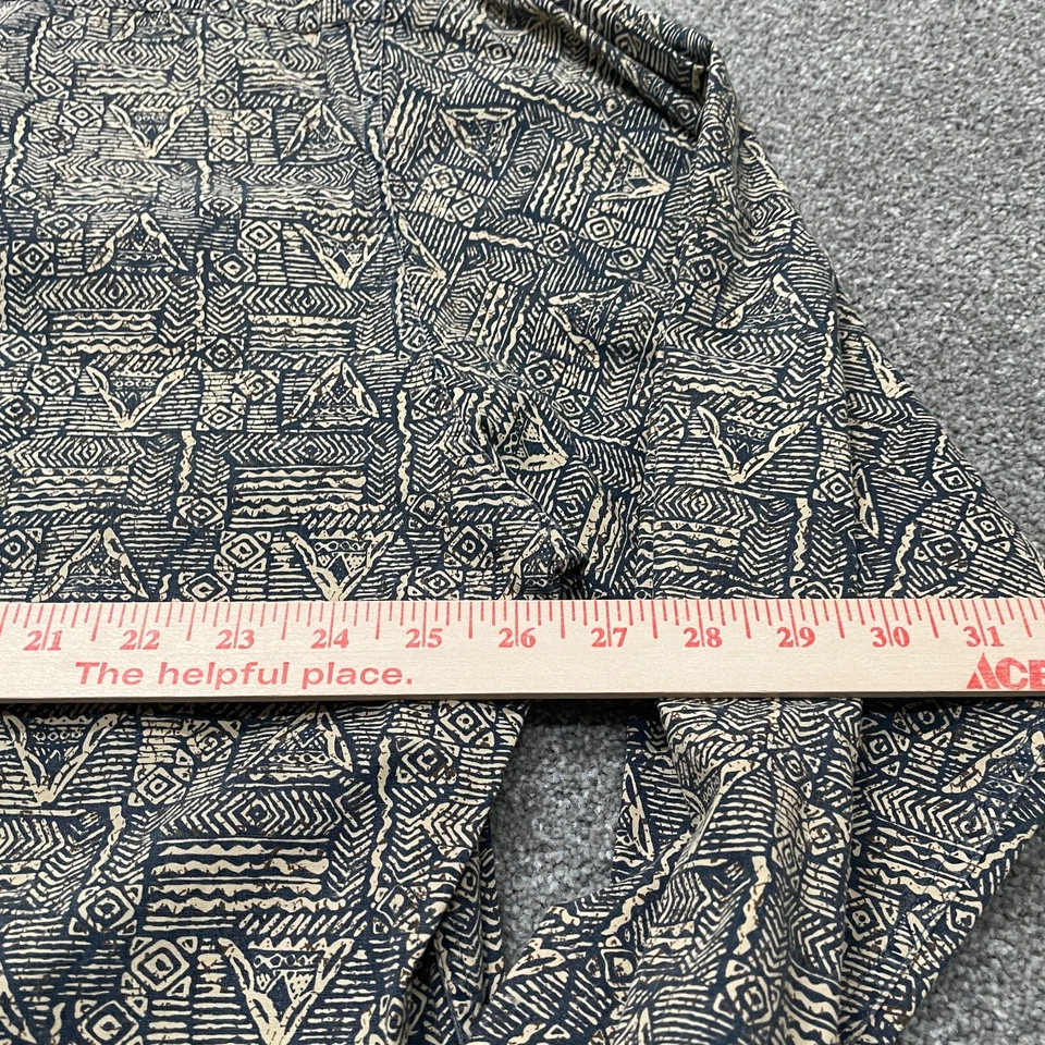 VINTAGE J.CREW Shirt Adult Extra Large XL Mulitcolor All Over Print 90s Mens - Image 4 of 4