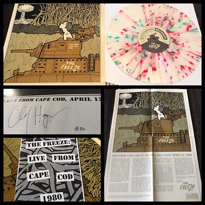 THE FREEZE Live From Cape Cod LP Splatter Vinyl #d Signed-Gang Green Zero Boys