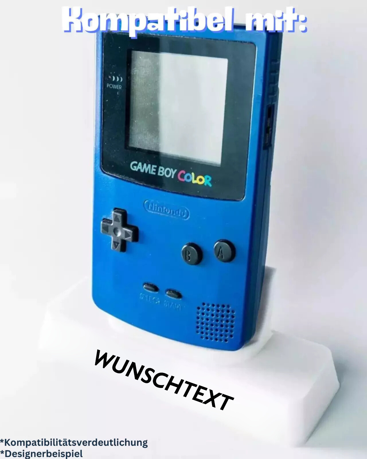 Halterung passend für Gameboy Color Ständer Display Aufsteller Präsentation