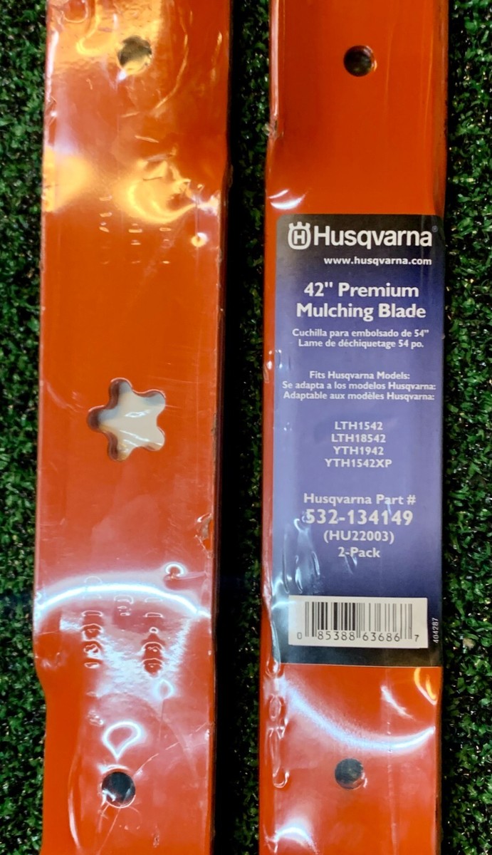 4 PAK Husqvarna OEM 134149 ELITE 3N1 MULCHING BLADES FREE FX 24/48