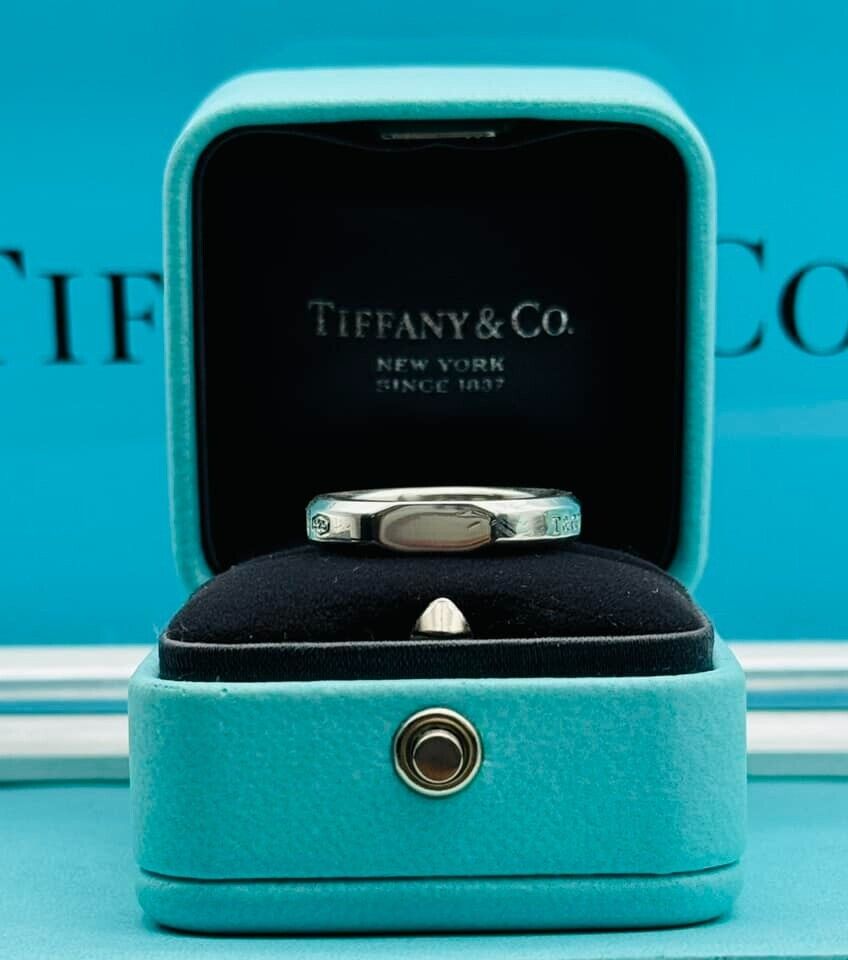Tiffany & Co. 1837 Makers Narrow Slice Band Ring Sterling Tiffany & Co. 1837 Makers Narrow Slice Band Ring Sterling
