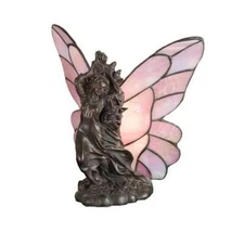 Meyda Lighting 8'H Drifting Fairy Accent Lamp, Pink Iridescent - 50427
