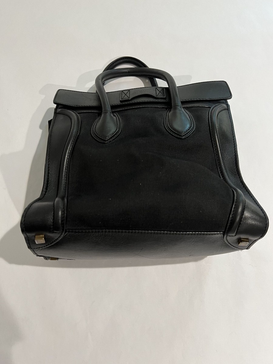 Celine Micro Luggage Handbag in Black | eBay Celine Micro Luggage Handbag in Black | eBay