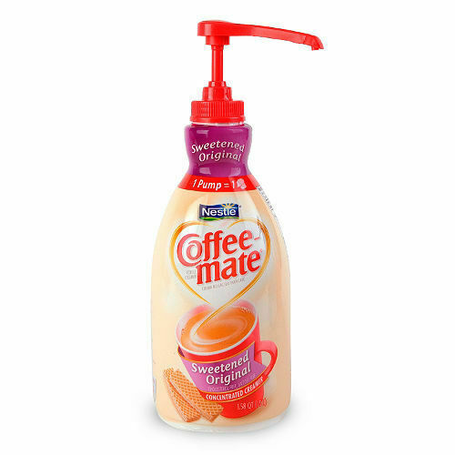 Liquid Coffee Creamer, Sweetened Original, 1500mL Pump Dispenser x 2