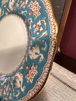 ELLESMERE Crown Staffordshire Pattern A14994 turquiose salad