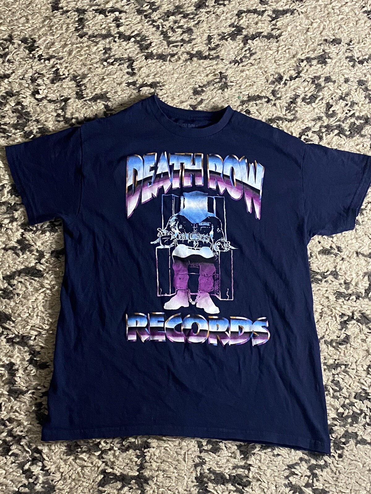 FILA T shirt uomo Death Row Records taglia media M manica corta girocollo cotone