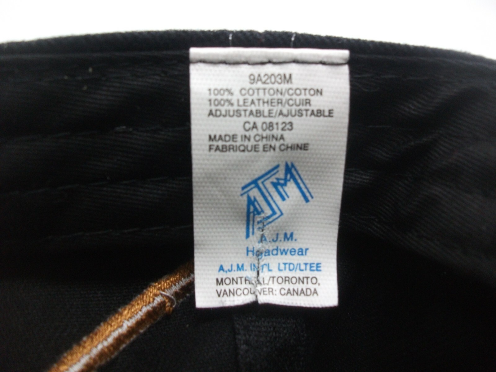 Labatt Brier 2000 Saskatoon Hat Black Brown Strapback… Gem