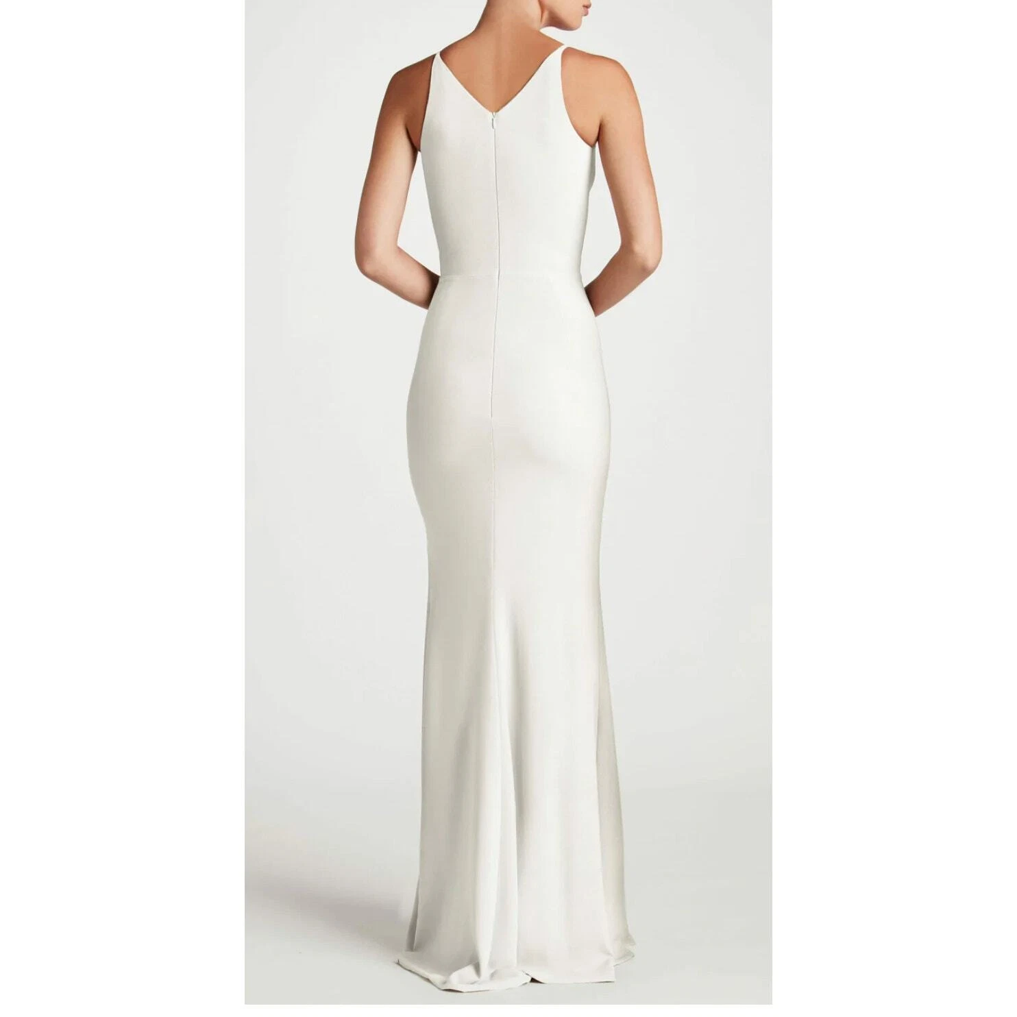 OFF WHITE Abito La Popolazione Iris Off White Formale Maxi Abito Taglia M Matrimonio