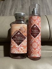 NEW BATH  BODY PORTOFINO PINK PROSECCO BODY MIST SPRAY 8 OZ  SHOWER GEL 10 OZ