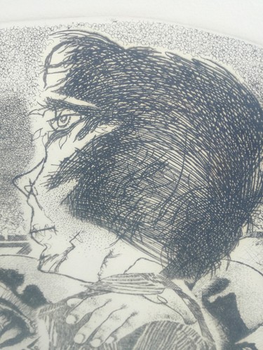 GUERRESCHI Giuseppe Ragazze e Soldati Acquaforte 1961 - 1963 quadro litografia - Picture 5 of 10