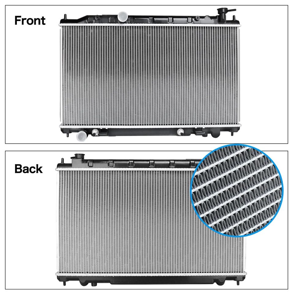 2414 Radiator for 2002 2003 2004 2005 2006 Nissan Altima Base S SL 2.5L Aluminum - Image 4 of 4