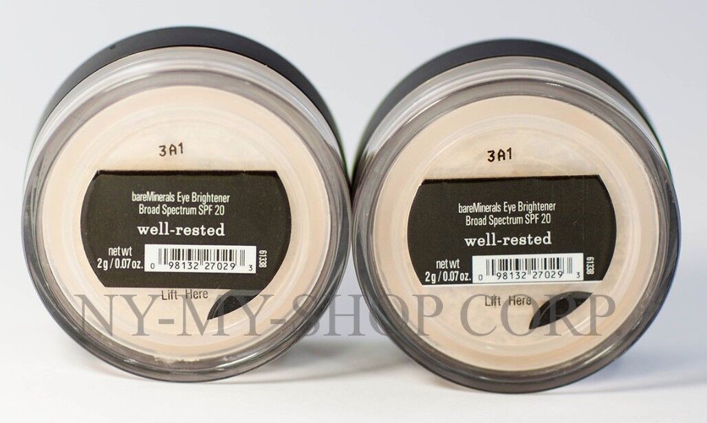Bare Escentuals bareMinerals SPF 20  Eye Brightener Well-Rested 2g <PACK OF 2> 