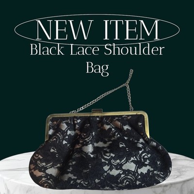Mode Viajando Black Lace Evening Bag